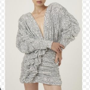 Attico sequin party dress